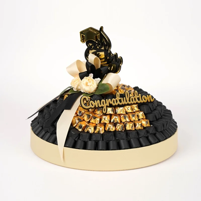 Graduation Chocolate Round Tray