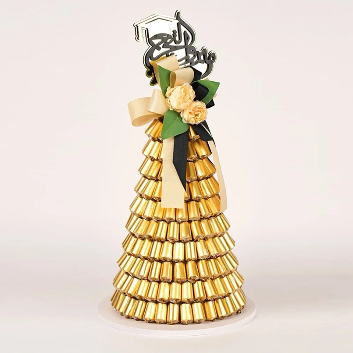 Pyramid Tray Graduation Chocolate Cornflakes